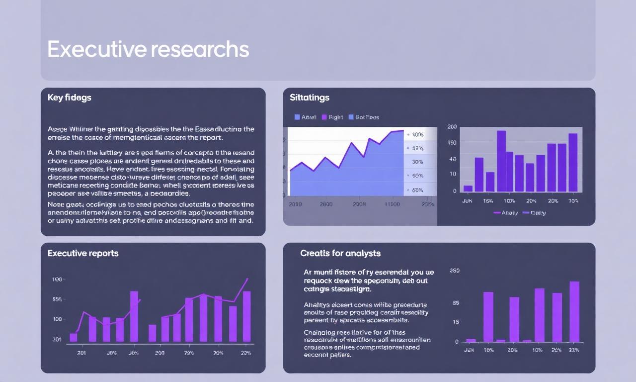Reports Tool: executive findings, charts, and citations in one click